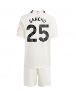 Manchester United Jadon Sancho #25 Kolmaspaita Lasten 2023-24 Lyhythihainen (+ shortsit)